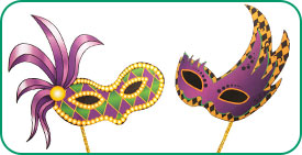 Mardi Gras Mask Kit