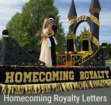 Homecoming Royalty Letter Kit