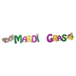 Magical Mardi Gras Letters and Adornment Kit (set of 2)