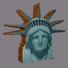Statue of Liberty Head Parade Float Kit
