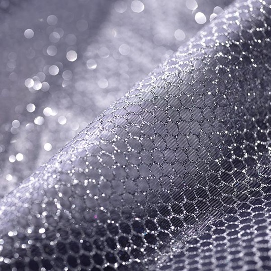 Silver Glitter Fabric Parade Float Supplies Now