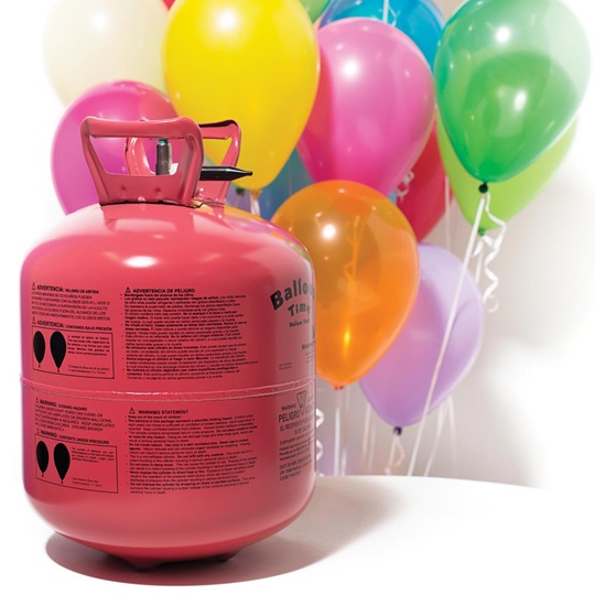 Disposable Helium Tank and Balloons Kit