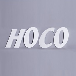 White Styrofoam HOCO Letters Parade Float Kit