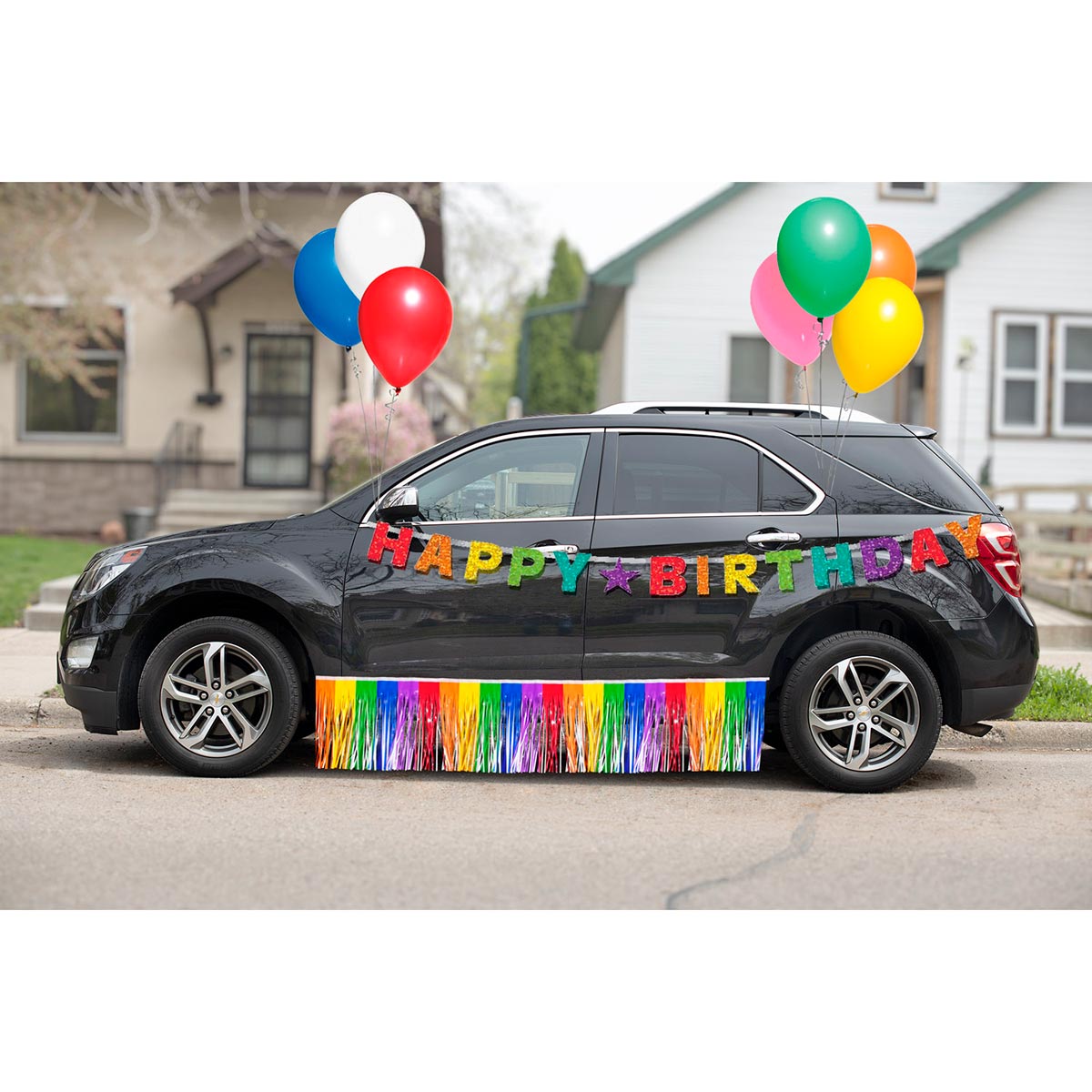 Rainbow Birthday Car Parade Decoration Kit | Parade Float Supplies Now