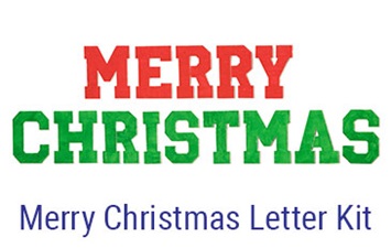 Merry Christmas Letter Kits