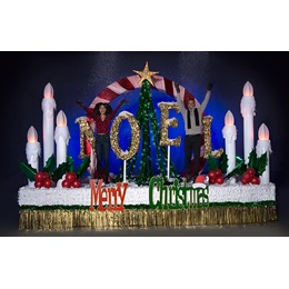 Premium Complete Merry Christmas Parade Float Decorating Kit