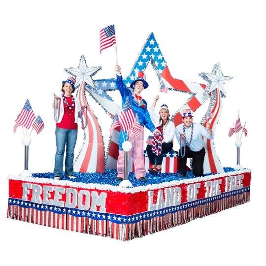 Complete Land Of The Free Parade Float Decorating Kit Parade
