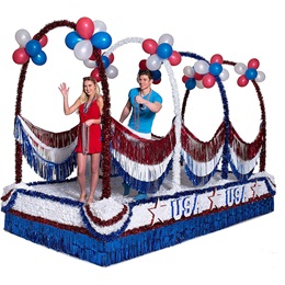 Complete Patriotic Tunnel  Parade Float Decorating Kit