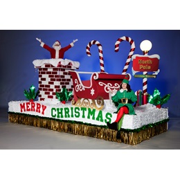 Complete Christmas Time Is Here Parade Float Decorating Kit