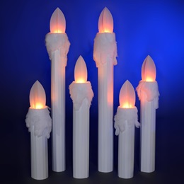 Holiday Glow Cardboard Candles Kit (set of 6)