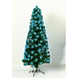 Green Christmas Tree with Fiber Optic Lights - 4 Feet