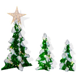 Lit Trees (set of 3)