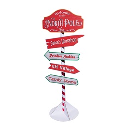 Welcome to the North Pole Directional Sign Kit