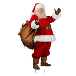 Santa With Toy Bag Yard Sign Kit