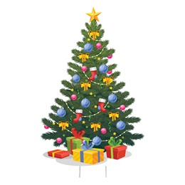 Christmas Tree Yard Sign Kit