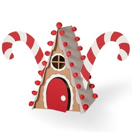 Gingerbread House Cardboard Prop Kit