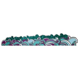 Glittery Mardi Gras Waves Kit (set of 2)