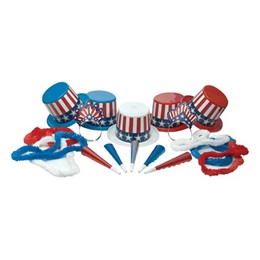 Red, White and Blue Party Pack For 50