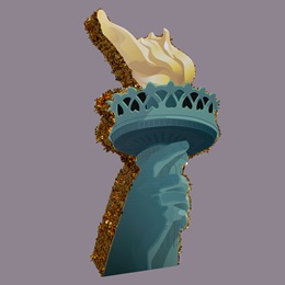 Statue of Liberty Torch Parade Float Kit