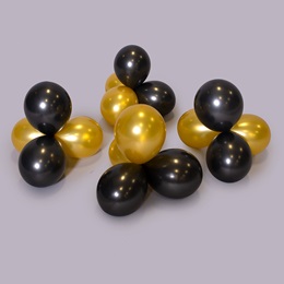 Gold and Black Balloon Clusters Parade Float Kit