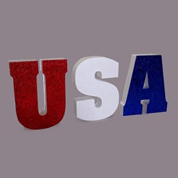 Sparkling USA Letters Parade Float Kit