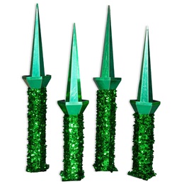 Green Castle Turrets Kit (set of 4)