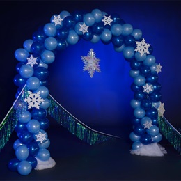 Winter Snowflake Balloon Arch Kit