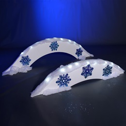 Sparkling Cardboard Snow Drifts Kit (set of 2)