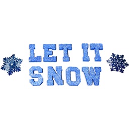 Let It Snow Letters and Flakes Kit