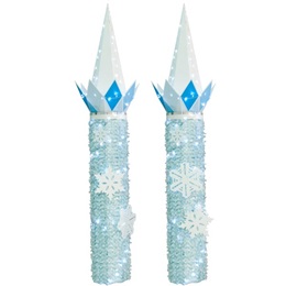 Snowy Sparkle Parade Float Columns Kit (set of 2)