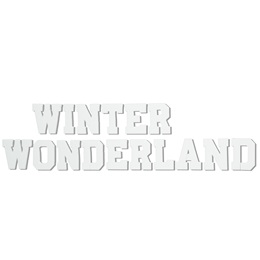 Winter Wonderland Letters Parade Float Kit