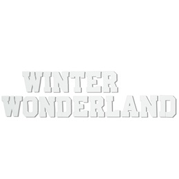 Winter Wonderland Letters Parade Float Kit