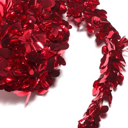 Metallic Petal Festooning - Red (2/pkg)