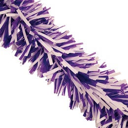 Purple and White Twist Garland