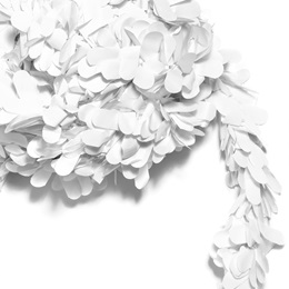 Vinyl Petal Festooning - White (2/pkg)