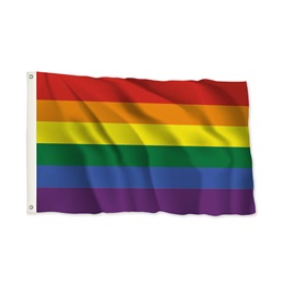 3' x 5' Rainbow Pride Flag