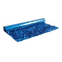 Blue Metallic Floral Sheeting