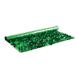 Green Metallic Floral Sheeting