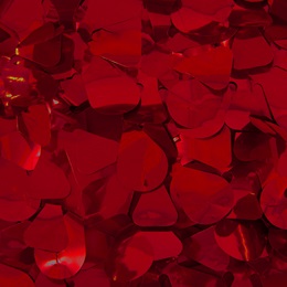 Red Metallic Floral Sheeting