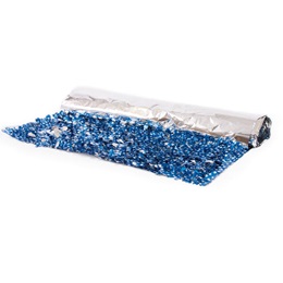 Floral Sheeting - Blue with White Stars