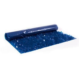 Dark Blue Vinyl Floral Sheeting