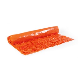 Orange Vinyl Floral Sheeting