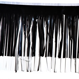 Vinyl Fringe - Black and White