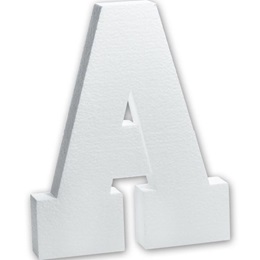 White Styrofoam Letters and Numbers-11 in.