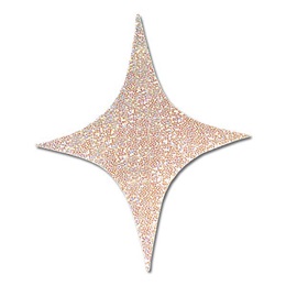 Four-Point Holographic Tag Board Stars - 12 in.