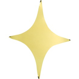 Four-Point Metallic Stars - 6 in.