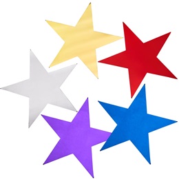 Metallic Stars - 5 in.