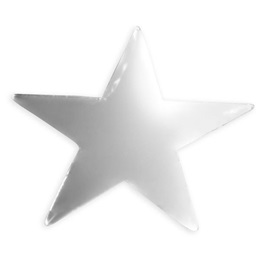 Silver Metallic Star-5"