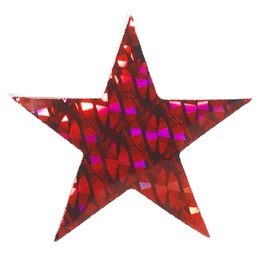 Red Diamond Holographic Star-2"