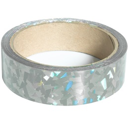 Silver Holographic Streamer-1 in.